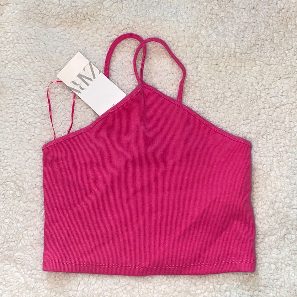 cross neck zara top